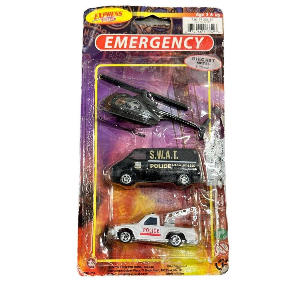 Express Wheels Emergency Diecast Metal Plastic Vehicle Toy